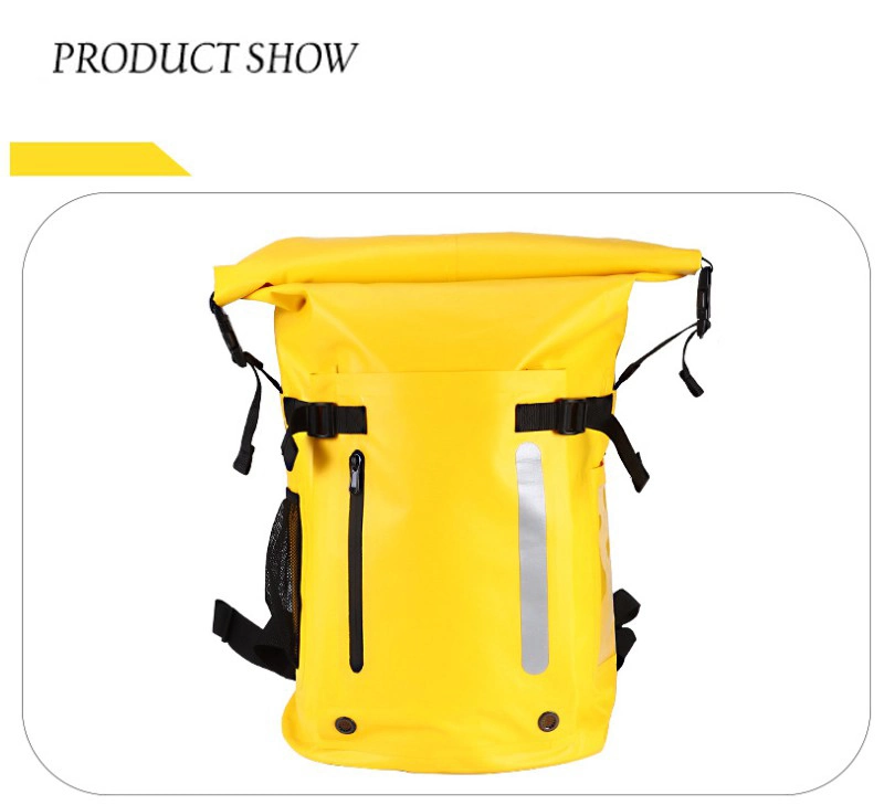 Promotional 30L PVC Tarpaulin Surfing Swimming Free Diving Frog Shoes Folding Fin Dry Bag Flipper Waterproof Backpack