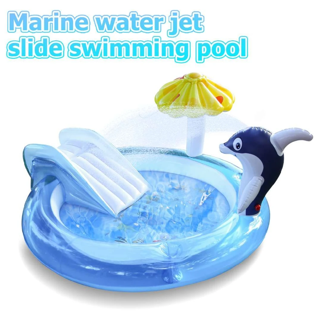 Creative New Outdoor PVC Inflatable Toy Spray Swimming Pool