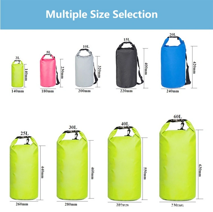 PVC Hiking Travel Custom Logo Backpack Camping Waterproof Tarpaulin Pack Outdoor Roll Top Dry Bag Foldable Waterproof Backpack