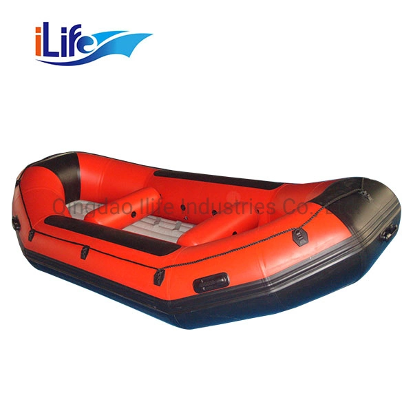 Ilife Inflatable Rafting Boat PVC/Hypalon White Water Raft Boat Fishing Whitewater River I-Beam Floor Self Bailing Paddle Il-P300 with OEM Service