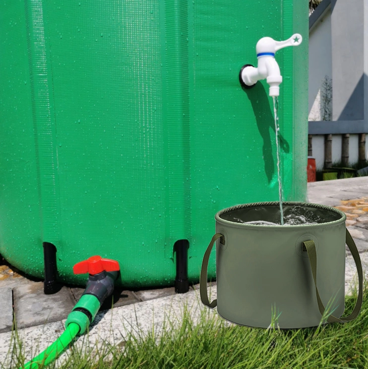 20L 500d PVC Tarpaulin Waterproof Camping Fishing Picnic Foldable Water Bucket