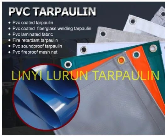 Finished Blue PVC Tarpaulin Sheets Truck Cover PVC Tarp