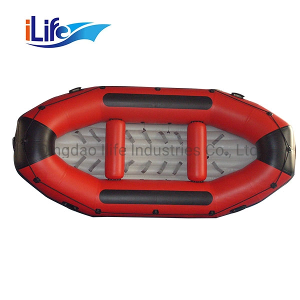 Ilife Inflatable Rafting Boat PVC/Hypalon White Water Raft Boat Fishing Whitewater River I-Beam Floor Self Bailing Paddle Il-P300 with OEM Service