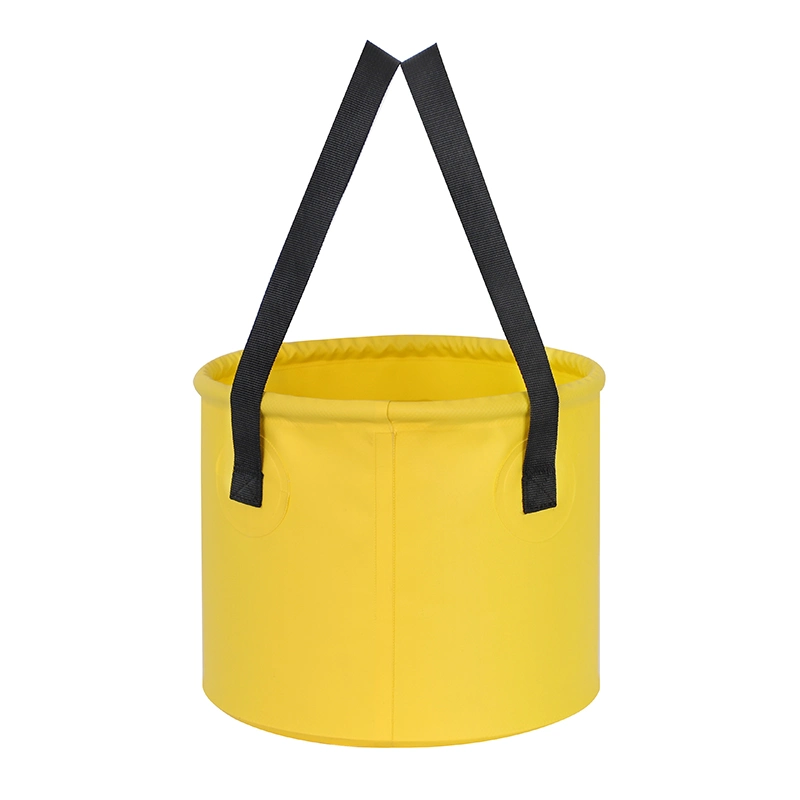 Outdoor Travel Camping Custom Logo Collapsible Water Bucket Portable PVC Folding Bucket