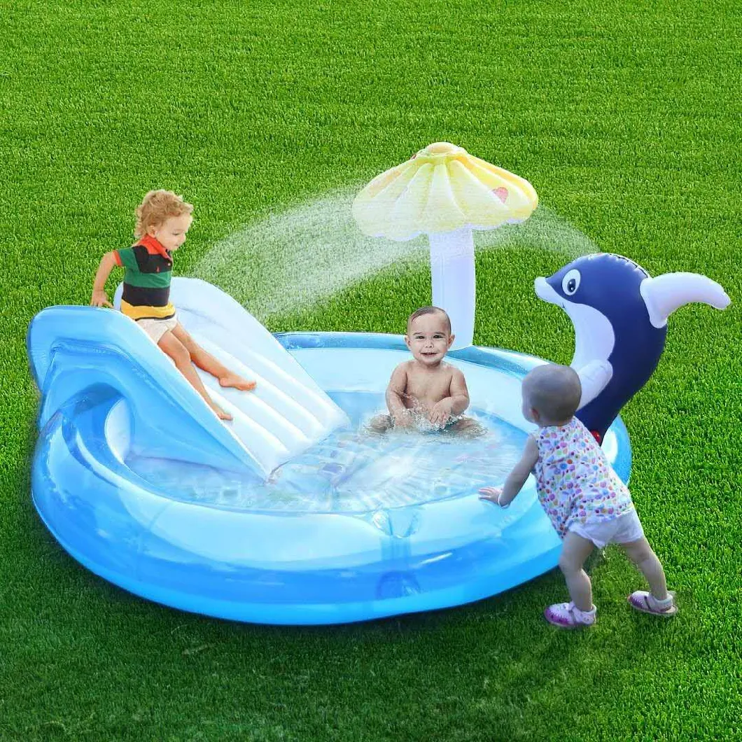 Creative New Outdoor PVC Inflatable Toy Spray Swimming Pool