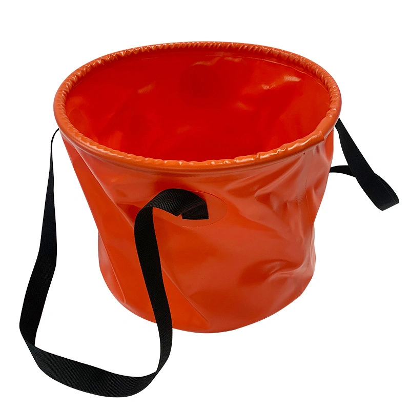 Hot Seller Foldable Portable PVC Folding Bucket Foot Bucket Water Round Bucket Storage Bag Wash Basin for Fishing