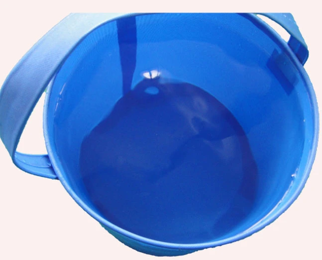 Foldable PVC Tarpaulin Water Bucket with Handle Collapsible Fishing Bucket Camping Tank