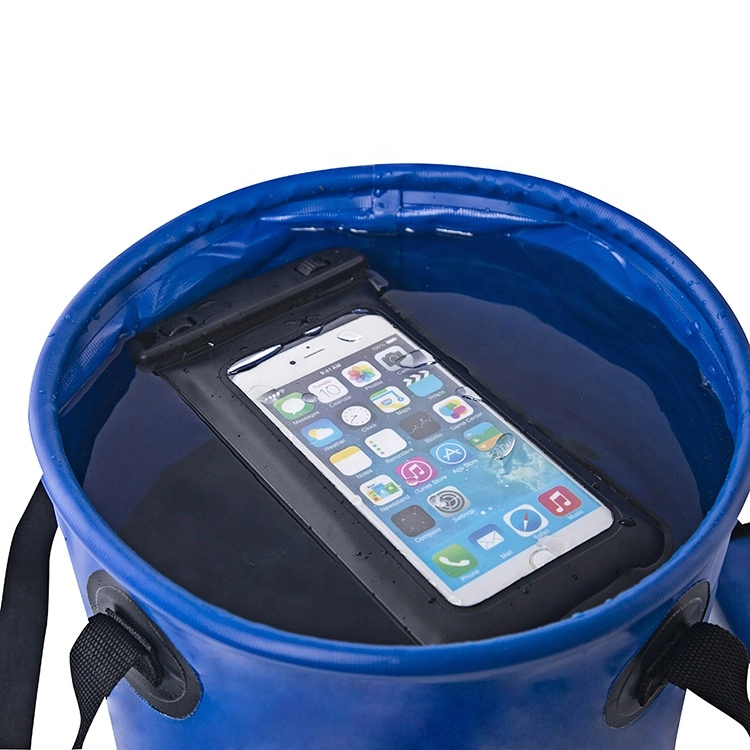 Foldable PVC Tarpaulin Camping Fishing Washing Outdoor Portable Waterproof Folding Bucket