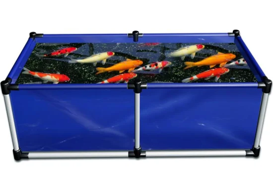 450 Liter faltbarer Garnelenteich-Fischbecken aus PVC-Plane