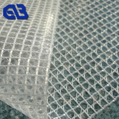 Transparente Netzplane aus PVC-laminiertem Stoff für Taschen