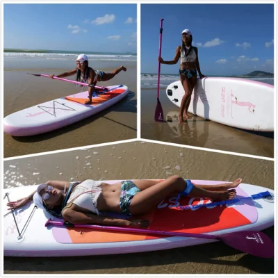 Drop Stitch PVC Custom Paddleboard Surfen Aufblasbares Stand Up Paddle Board Isup Surf Board in 10′6′′