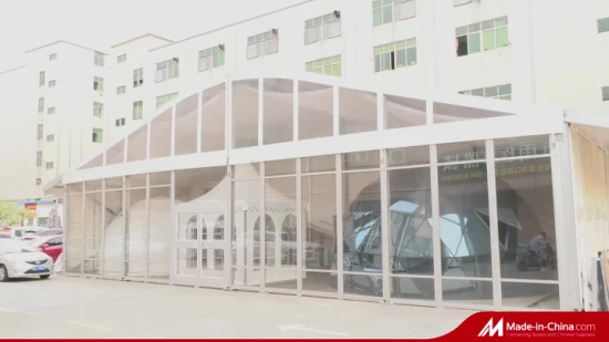 500-Sitzer, ideal für den Außenbereich, große transparente Zelte aus transparentem PVC-Gewebe für Hochzeitsfeiern