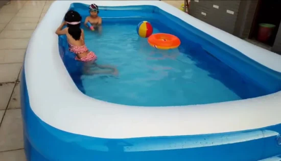 Familien-PVC-Kinder-aufblasbarer Swimmingpool, tragbarer Außenpool (FM-SP01)