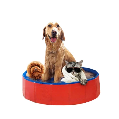Cool Summer Funny Pet Bath Pool, faltbarer Haustier-Swimmingpool, PVC faltbarer großer aufblasbarer Hunde-Swimmingpool
